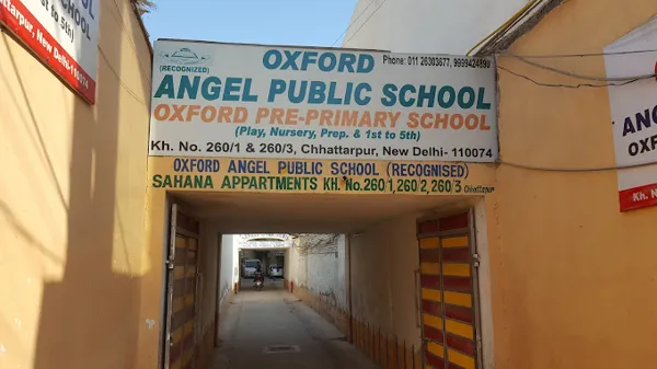 Oxford Angel Public School, Chattarpur, Delhi School Building