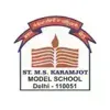 St. MS Karamjot Model School, Krishna Nagar, Delhi School Logo